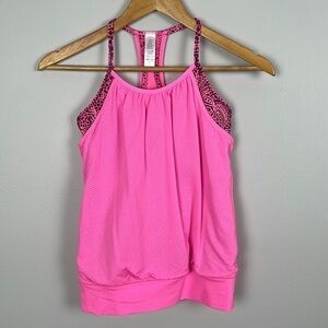 Ivivva By Lululemon Layered Tank w Built in Sports Bra. Size 10.
